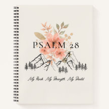 Notebook Espiral Psalm 28 8,5 x 11