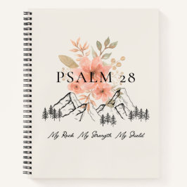 Notebook Espiral Psalm 28 8,5 x 11
