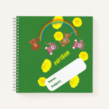 Notebook espiral quadrado