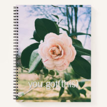 Notebook Floral Encorajamento para a Femme Tecnoló
