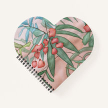 Notebook floral espiral