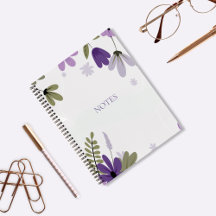 Notebook Floral Spiral Bound