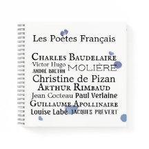 Notebook francês Poets