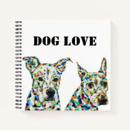 Notebook German shepherd Shar pei e Pitbull Lab