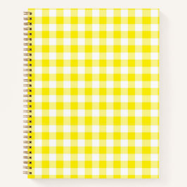 Notebook Gingham amarelo
