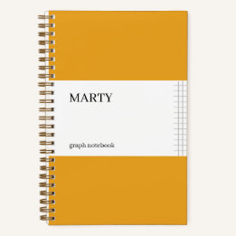 Notebook Graph Marigold com Monograma