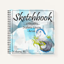Notebook Hippocampus (icy blue abstrato)