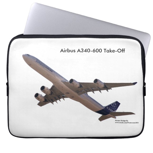 Notebook Imagem da aeronave para a Capa de neopreno (Frente)