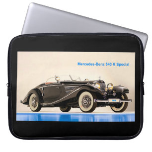 Notebook Imagem do carro clássico para a Capa de neopreno-L