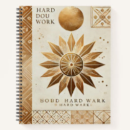 Notebook Inspiracional Sunburst De ouro - Ha