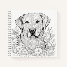 Notebook Labrador Retriever Spiral