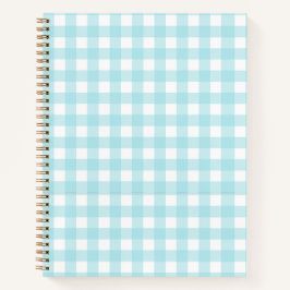 Notebook Light Blue Gingham