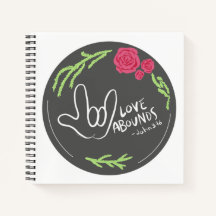 Notebook Love Abounds Floral ASL