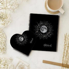 Notebook "Moon & Stars Cosmic Abstrato