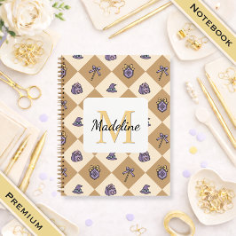 Notebook Name Magic Academy Wizard School Gold