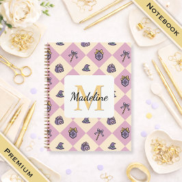 Notebook Name Magic Academy Wizard School Pink