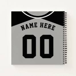 Notebook Name & Number Baseball Softball Jersey