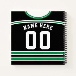 Notebook Name & Number Ice Hockey Jersey