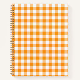 Notebook Orange Gingham