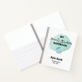 Notebook para estudantes de estudos sociais person