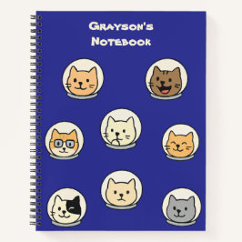 Notebook para gatos lindos personalizado