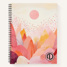 Notebook Pastel Boho Espiral - Personalizado