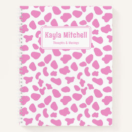 Notebook Personalizado com Impressão de de de Vaca