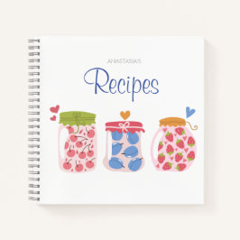 Notebook personalizado de cozinha para receitas de
