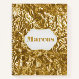 Notebook personalizado Gold Foil