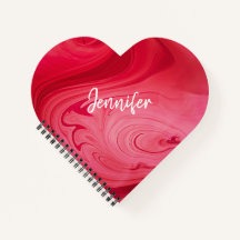 Notebook Personalizado Red Hot Swirls