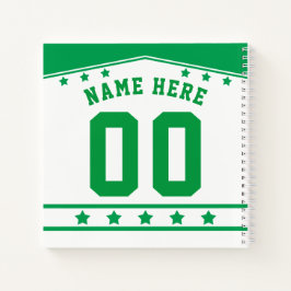 Notebook Personalizável de Hockey Jersey