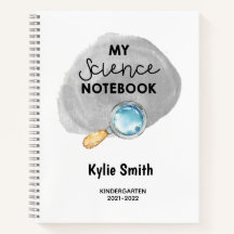 Notebook personalizável para estudantes de ciência