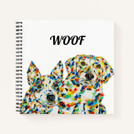 Notebook Plott Hound & Australian Shepherd Square