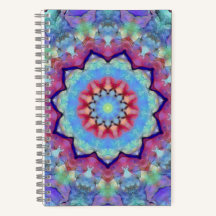 Notebook Rainbow Flower Mandala Soft de Cobrir