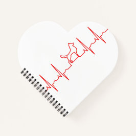 Notebook Red Dog Heartbeat