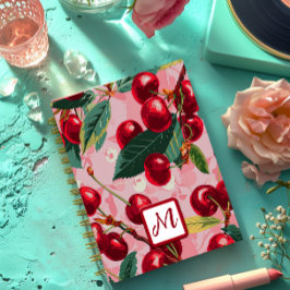 Notebook Retro Espiral Chic Pink Cherry