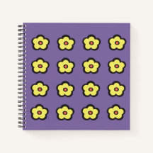 Notebook Retro Flowers