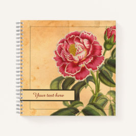 Notebook Rosa de produção de 8,5 x 8,5"