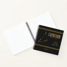 Notebook - Símbolo Capricorn Zodiac Star
