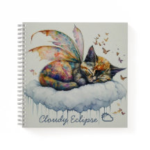 Notebook Sleepy Tortie Fairy