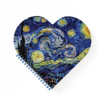 Notebook Starry Night Shaped
