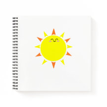 Notebook Sun Spiral Feliz
