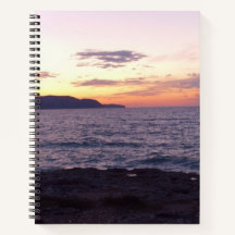 Notebook Sunset Spiral