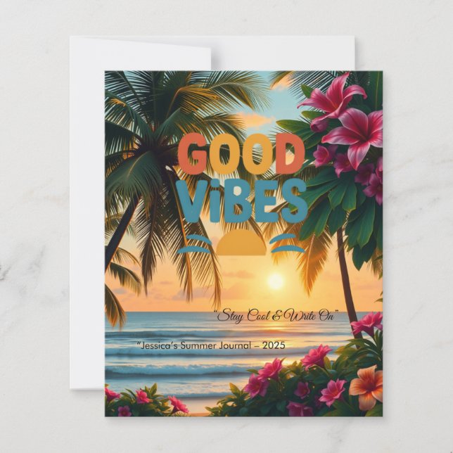 Notebook tropical Summer Vibes (Frente)