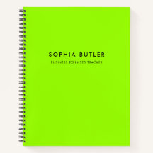 Notebook Verde Minimalista Moderno