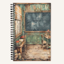 Notebook Vintage Classroom 5,5" x 8,5"