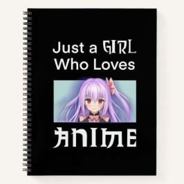 Notebook With Anime Girl