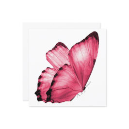 Notecard borboleta rosa