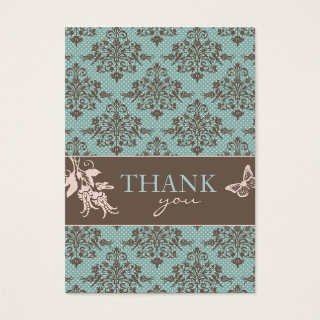 Notecard TY Autumn Damask C2 (Frente)