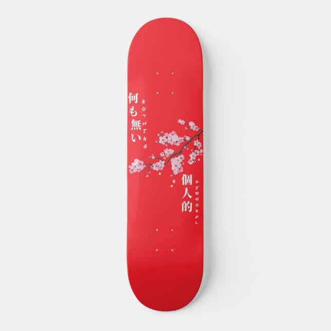 Nothing Personal - Cherry Blossom Skateboard (Frente)